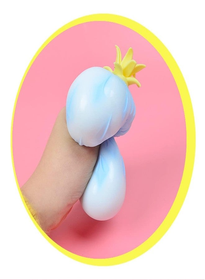 SUNBEET Stress Relief Squishy Toy Big Pineapple Fruit Squishies Fidget Stress Ball Squeeze Balls for Adults | Soft Slime Toy for Kids Stress Ball for Pressure Relieve (Pack of 4) - Image 4